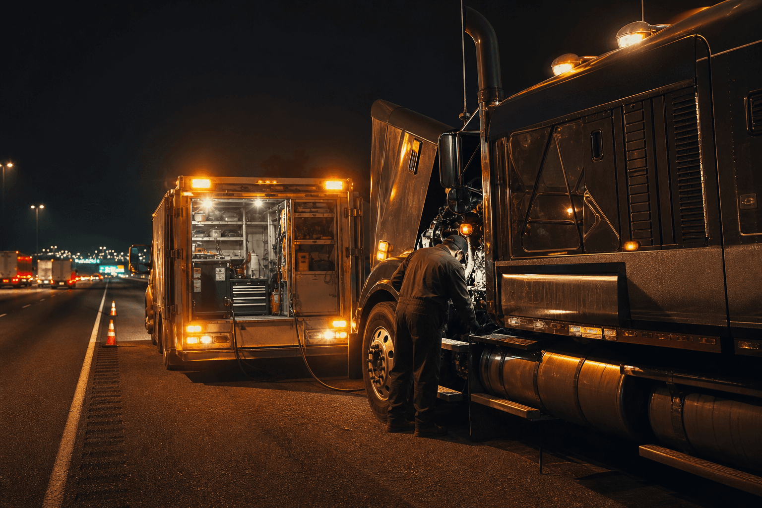 Mobile Diesel Road Service industry scene