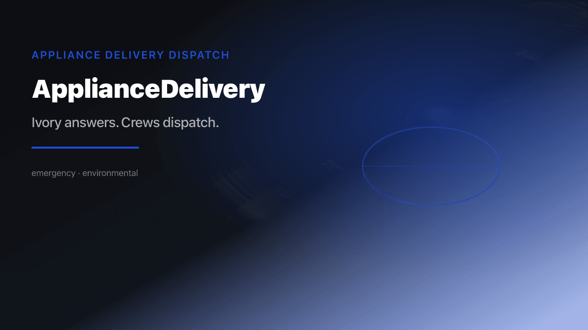 Appliance Delivery industry scene