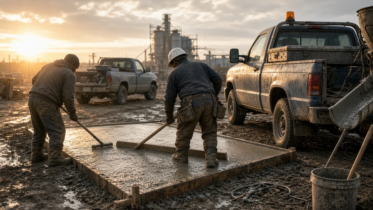 Concrete industry scene
