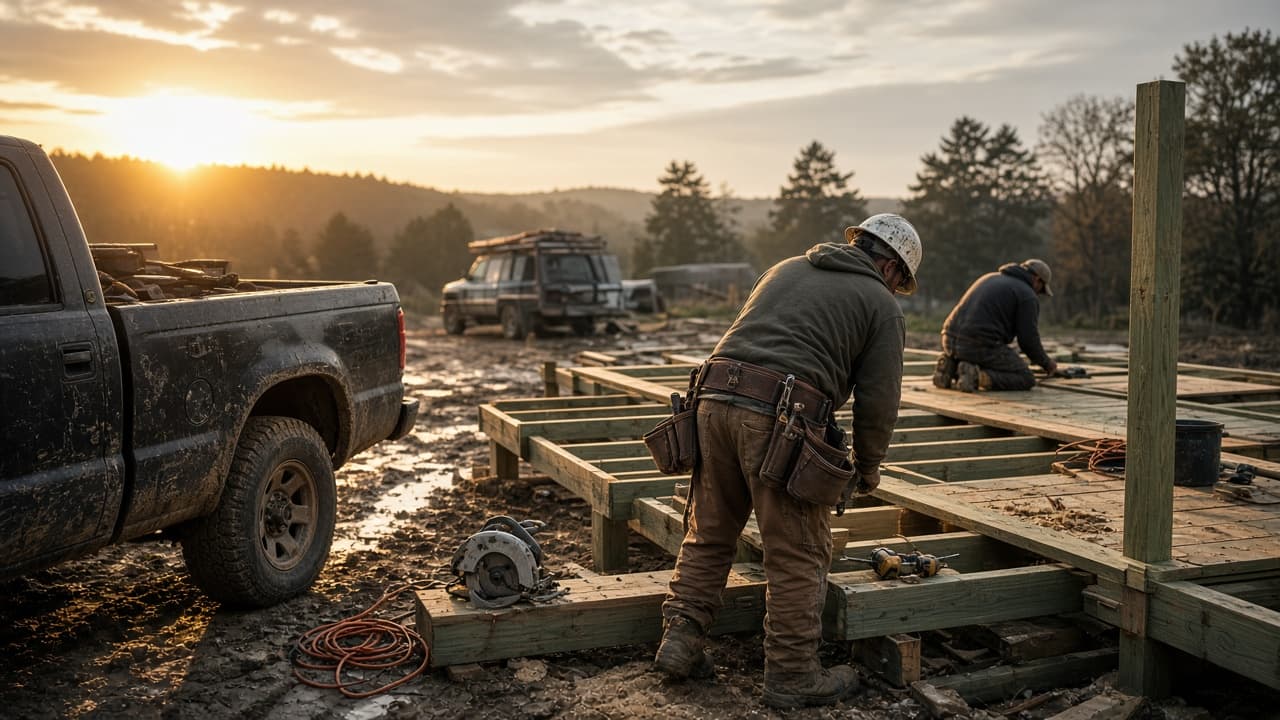 Deck Building industry scene