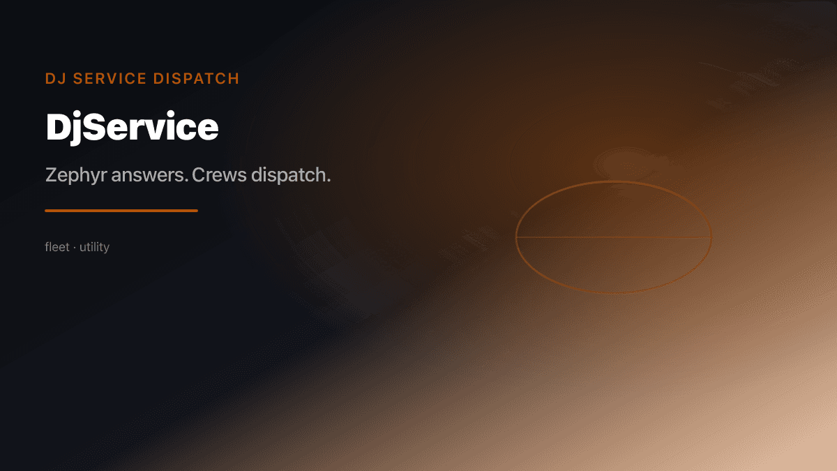 DJ Service industry scene