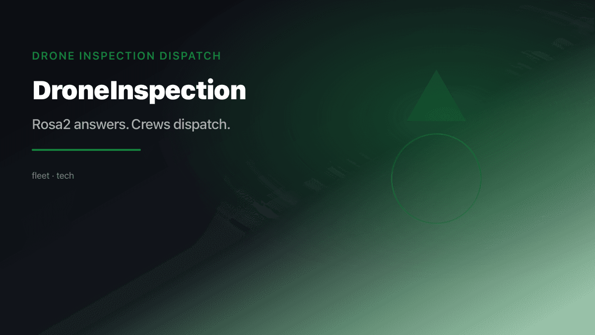 Drone Inspection industry scene