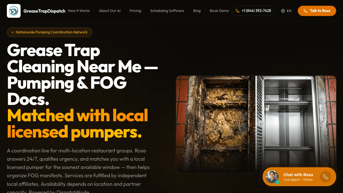 Grease Trap Dispatch preview