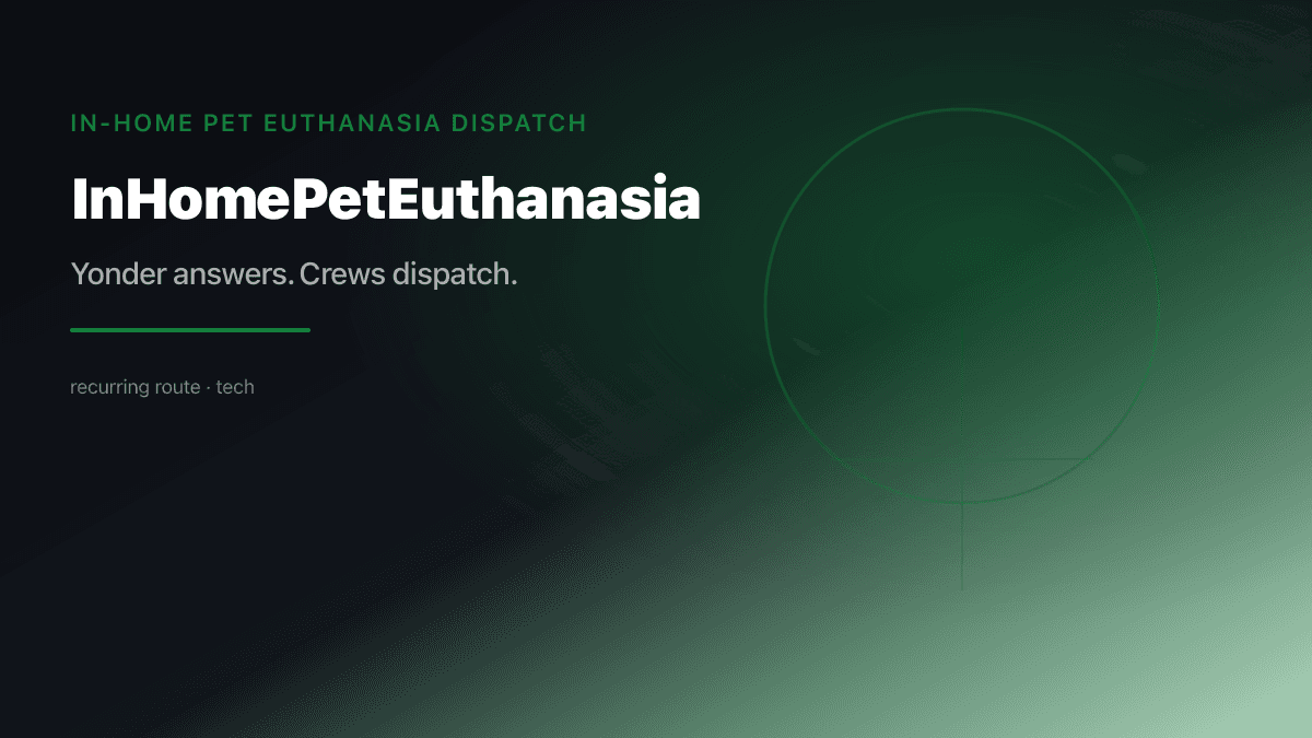 In-Home Pet Euthanasia industry scene
