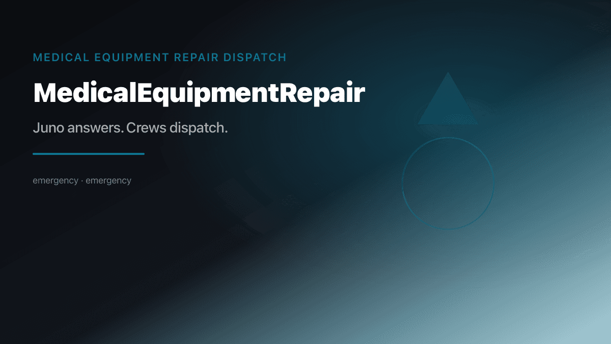 Medical Equipment Repair industry scene