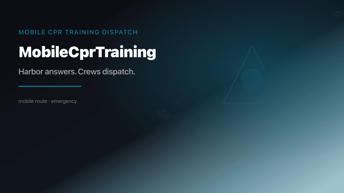 Mobile CPR Training industry scene