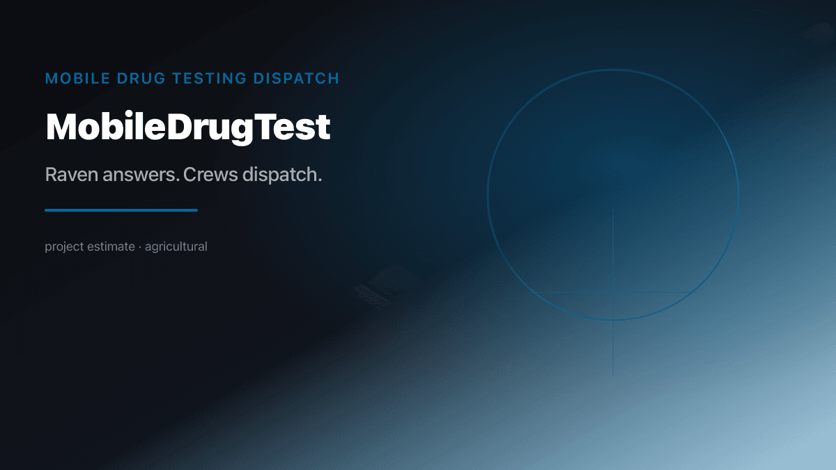 Mobile Drug Testing industry scene