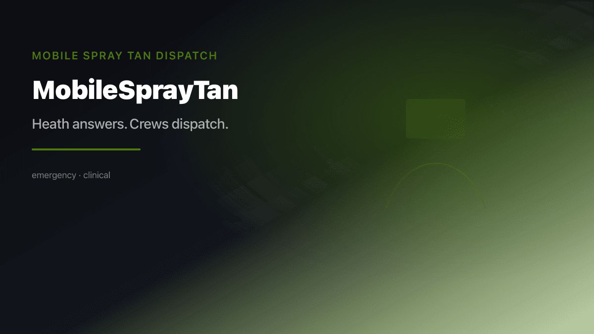 Mobile Spray Tan industry scene