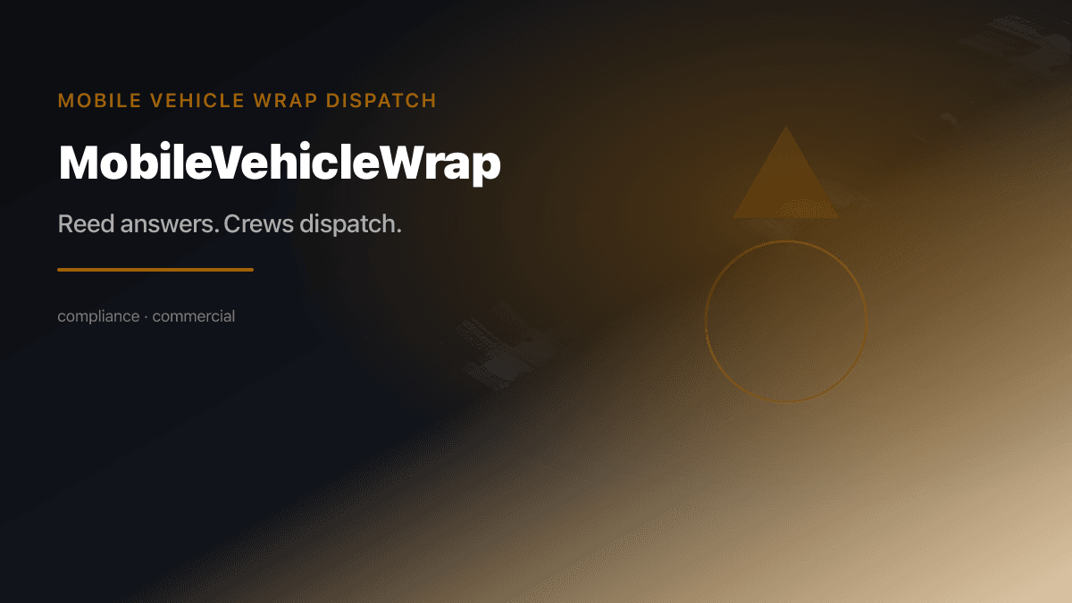 Mobile Vehicle Wrap industry scene