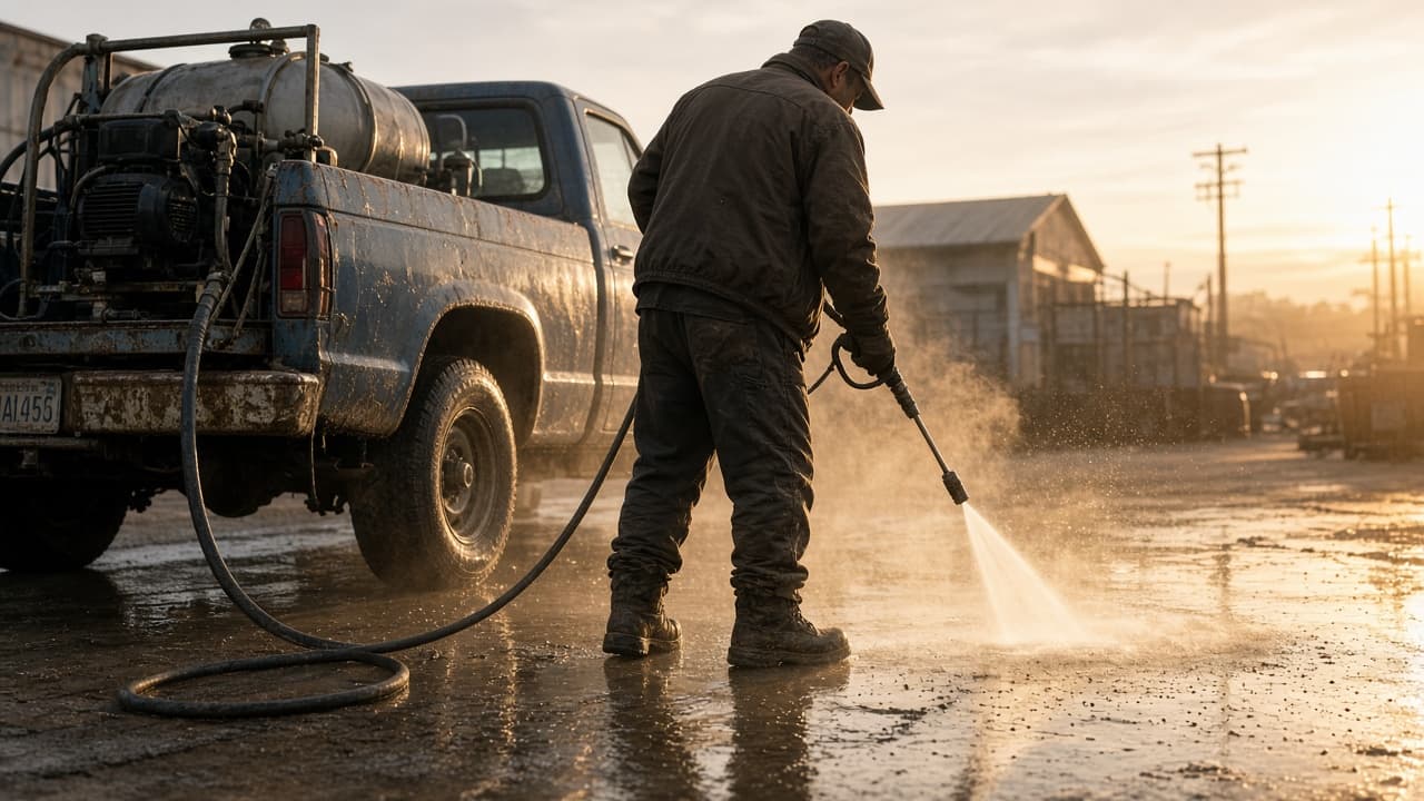 Pressure Washing industry scene
