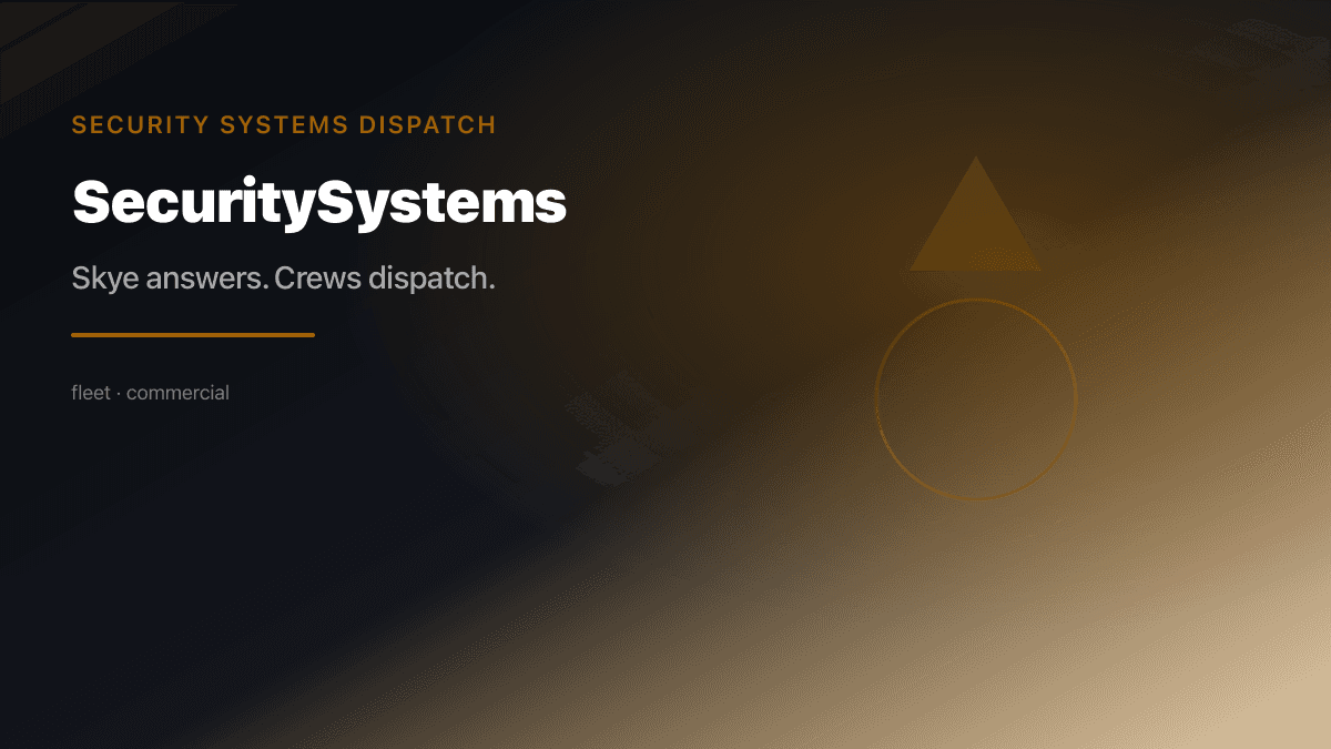 Security Systems industry scene