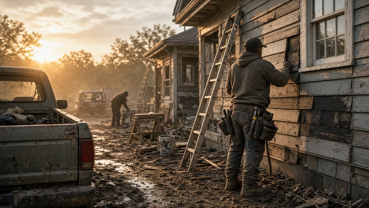 Siding industry scene